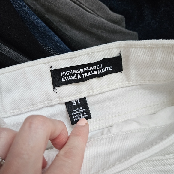 High rise flare white jeans - Picture 9 of 9